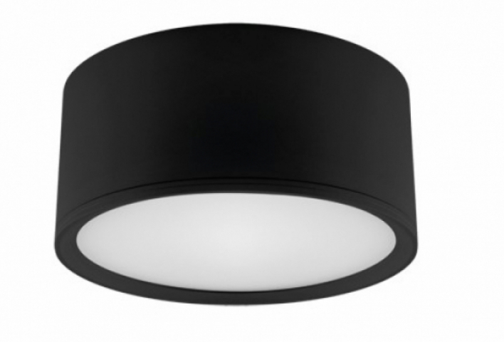 Strühm Rolen 15 W-os ø150 mm fekete színű kerek natúr fehér mennyezeti lámpa IP20-as védettségű