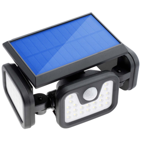MasterLED Solar LED napelemes reflektor 15 W-os mozgásérzékelővel