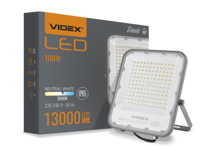 VIDEX F2 100 W-OS, 5000K, 13 000LM, LED REFLEKTOR