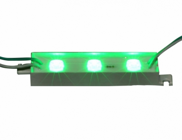 LEDmaster Prémium 3 LED/db 12 V-os vízálló zöld LED modul 