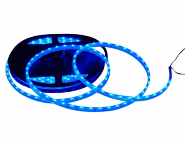 LEDmaster Prémium 66 LED/méteres 12V-os vízálló kék élvilágító LED szalag 
