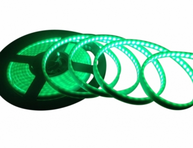 LEDmaster Prémium 120 LED/méteres 12V-os vízálló zöld színes szilikonos LED szalag 