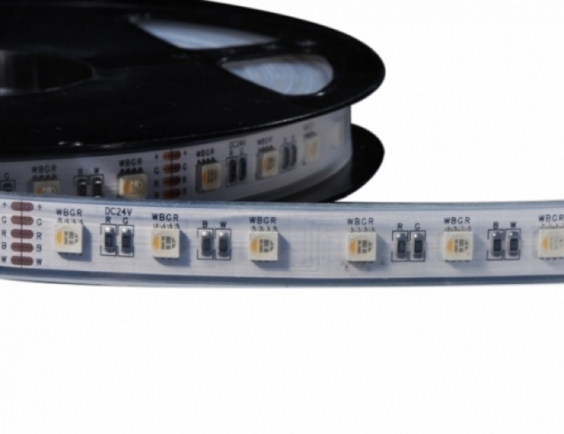 LEDmaster Prémium 60 LED/méteres 12 V-os vízálló RGB + meleg fehér 5050 LED szalag 5m/ ...