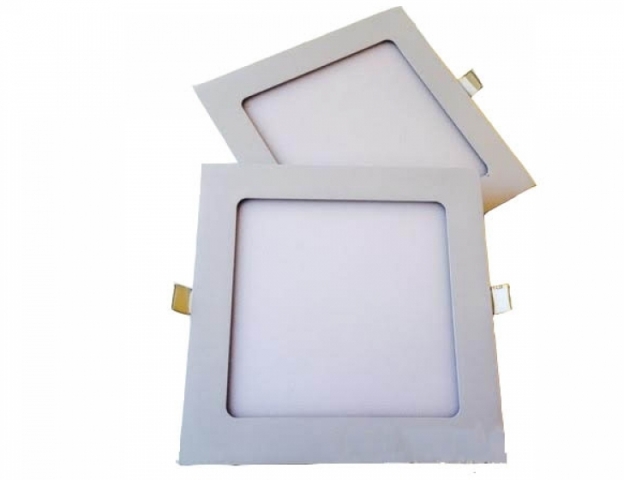 12 W-os süllyesztett meleg fehér, négyzet alakú LED-es mennyezetlámpa