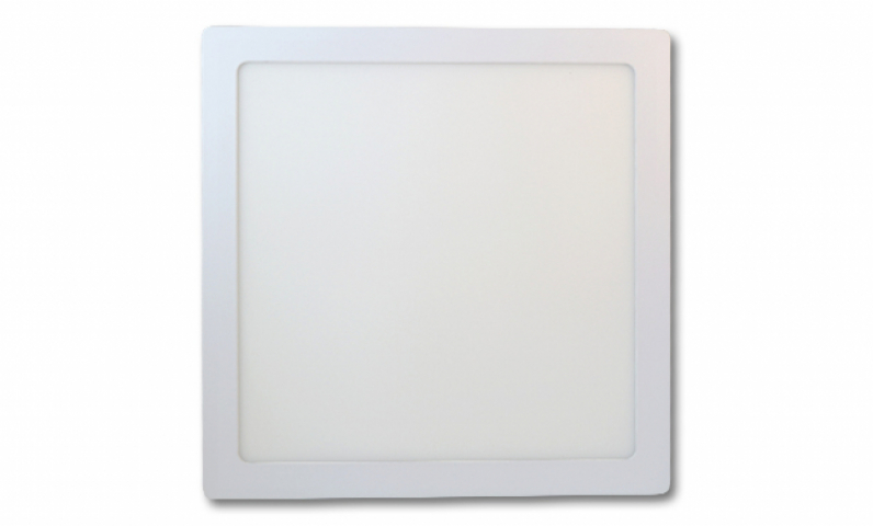 MasterLED Proma 24 W-os falon kívüli meleg fehér, négyzet alakú LED-es mennyezetlámpa 