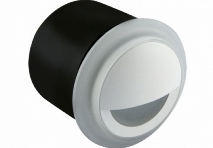 Strühm Kami kör alakú, natúr fehér, fehér beltéri LED-es lépcső világítás