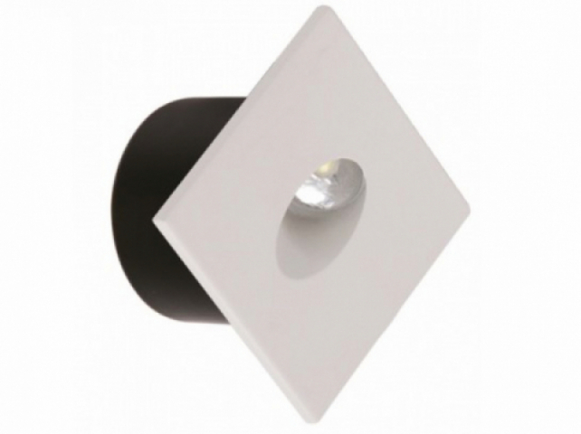 Strühm Zumrut négyzet alakú, natúr fehér, fehér beltéri LED-es lépcső világítás 