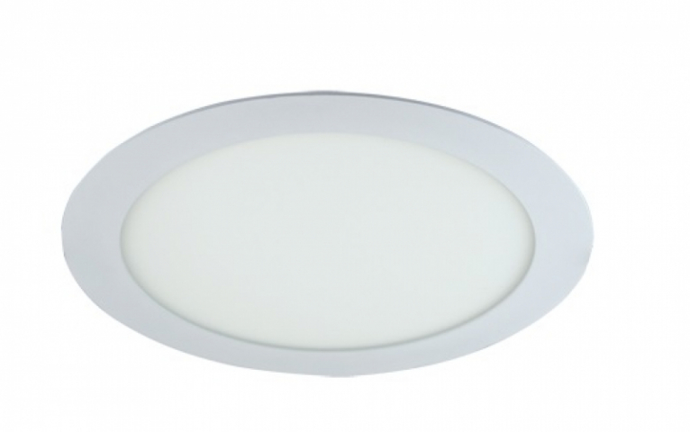 Strühm Slim 15 W-os süllyesztett hideg fehér, fehér színű kör alakú LED-es mennyezetlámpa 