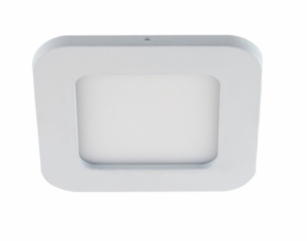 Strühm Slim Iron 6 W-os süllyesztett natúr fehér, fehér színű négyzet alakú LED-es mennyezetlámpa