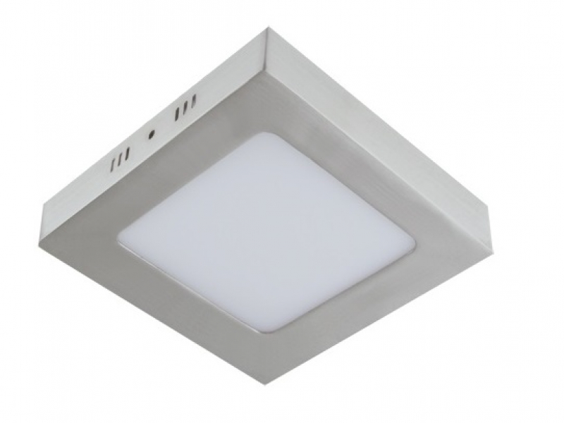 Strühm Martin 6 W-os falon kívüli natúr fehér, matt króm négyzet alakú LED-es mennyezetlámpa 