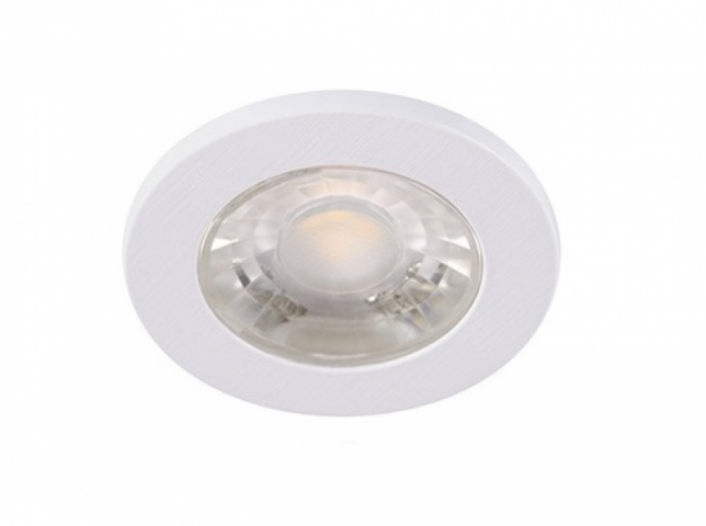 Strühm Fin Led IP44, 3 W-os süllyesztett natúr fehér, fehér színű kör alakú LED-es ...