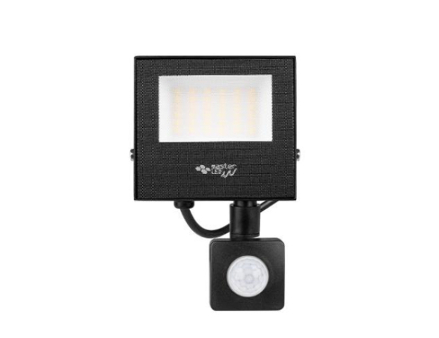 MasterLED Tiga 20 W-os natúrfehér mozgásérzékelős LED reflektor