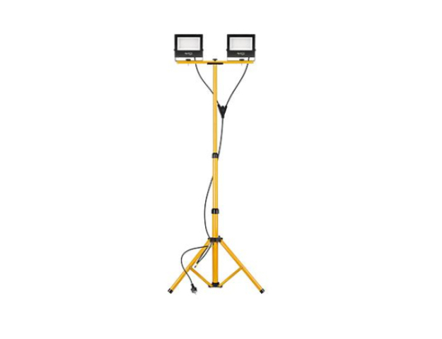 MasterLED Tiga 2x50 W-os hidegfehér LED reflektor, dupla állvány