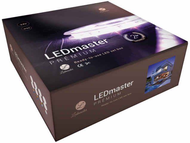 LEDMASTER PRÉMIUM SZÍNHŐMÉRSÉKLET SZABÁLYOZHATÓ LED SZALAG SZETT IP65