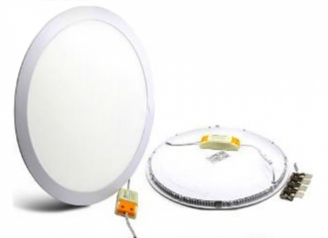 LEDmaster Prémium 500 x 500-as süllyesztett kör alakú 36 W-os natúr fehér LED panel 