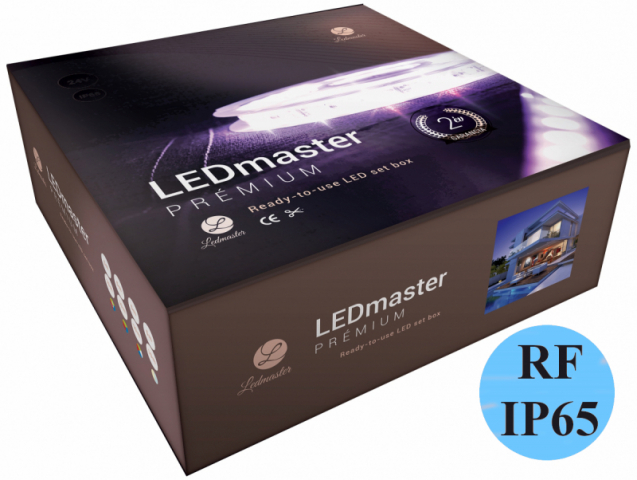 LEDmaster Prémium RGB LED szalag szett rádiófrekvenciás távirányítóval, IP65 - 5 méter 