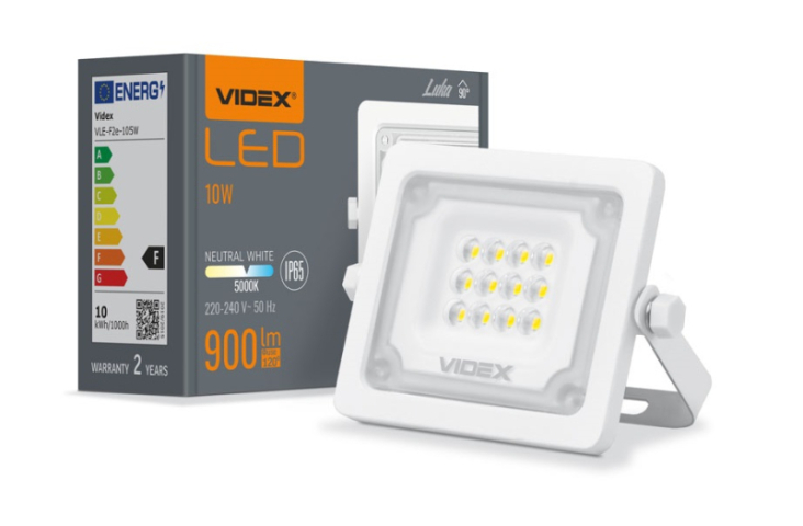 Videx F2e 10 W-os natúrfehér LED reflektor 