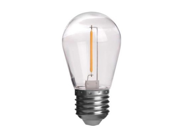 MasterLED ST14 filamentszámas LED izzó 1 W-os meleg fehér, E27-es foglalattal 5 darabos készlet