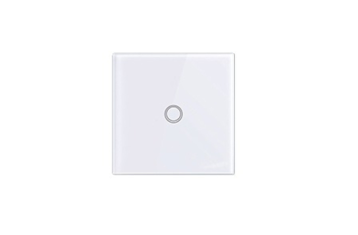 MasterLED Fehér üveg 1 körös távirányítható érintő villanykapcsoló