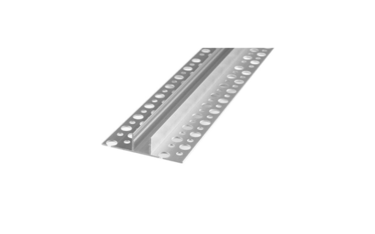 MasterLED Gipszkartonba süllyeszthető PVC profil 2 méteres szál fehér