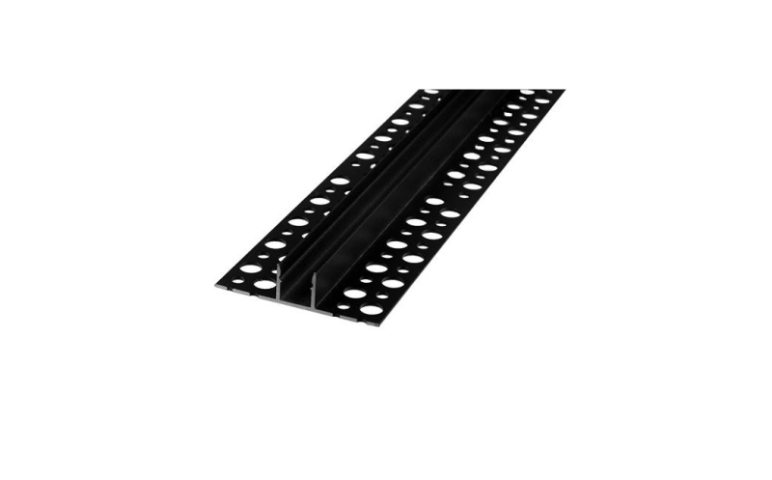MasterLED Gipszkartonba süllyeszthető PVC profil 2 méteres szál fekete