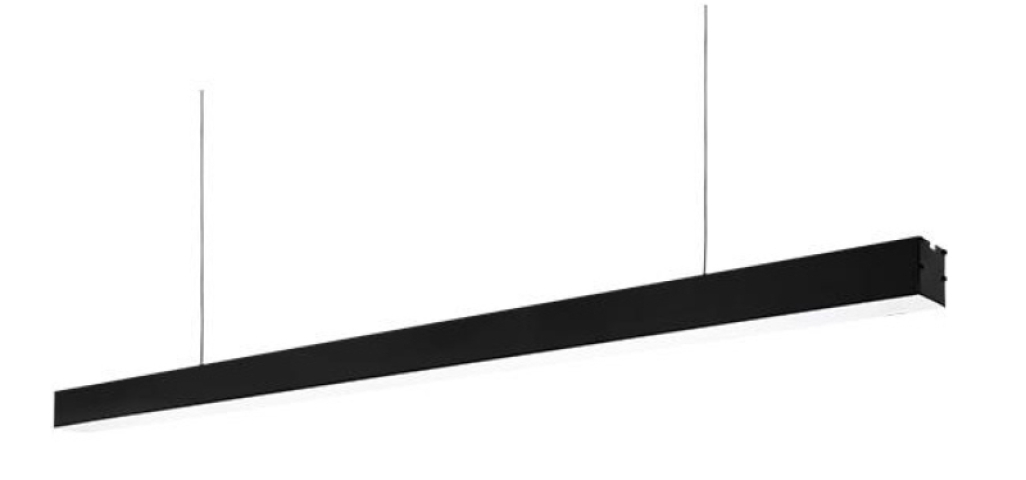 MasterLED 40 W-os, 120cm-es, IP40-es védettségű fekete függesztett lámpa 