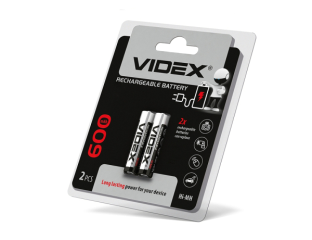 Videx AA 600mAh újratölthető akkumlátor (darabár, min. rendelhető mennyiség 2 db) 