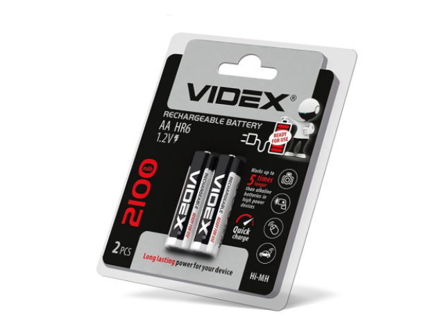 Videx HR6/AA 2100mAh újratölthető akkumlátor (darabár, min. rendelhető mennyiség 2 ...