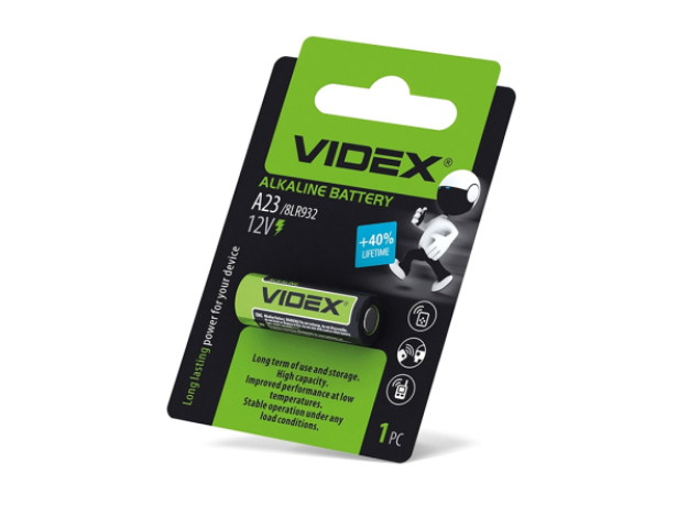 Videx A23/E23A alkáli elem 1 db/ csomag 