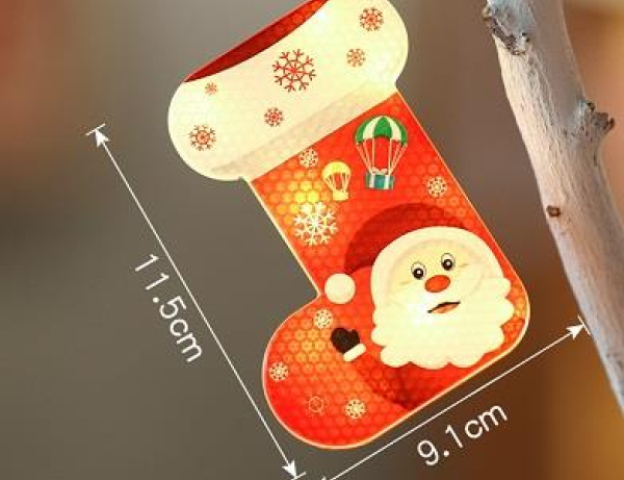 MasterLED karácsonyi csizma alakú dísz 11,5cm-es, 2700K
