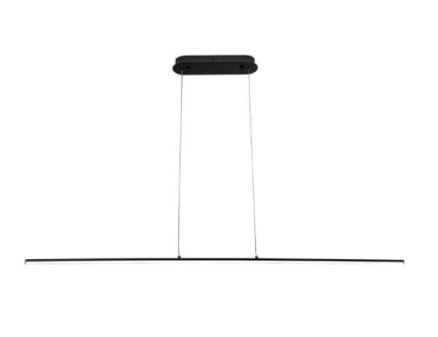 MasterLED Kiki 20W-os, 120 cm-es fekete színű függesztett mennyezeti lámpa 