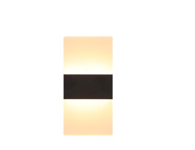 MasterLED Plaxio 5 W-os, 40 cm-es natúr fehér, fekete fali lámpa 