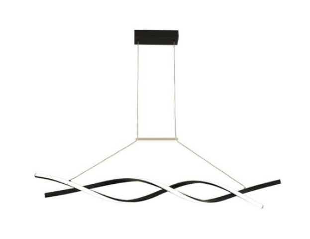 MasterLED Kono 33W-os, 100 cm-es fekete színű függesztett mennyezeti lámpa 