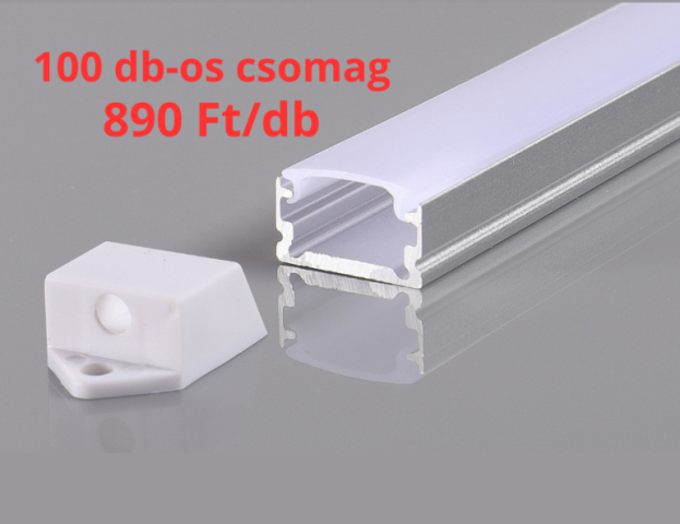 Ledmaster Slim felületre szerelhető aluprofil szett 100 db-os csomag 