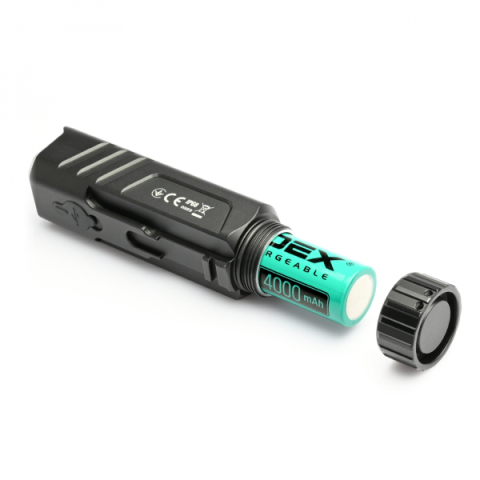 Videx LED kerékpár lámpa, 5000K újratölthető akkumulátorral BA286