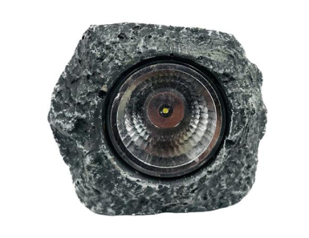 MasterLED kő alakú, 8,5 cm, napelemes LED lámpa, alkonyatérzékelővel, IP44-ös védettséggel