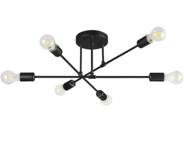MasterLED Eliot 70 cm-es fekete színű függesztett mennyezeti lámpa, E27-es foglalattal