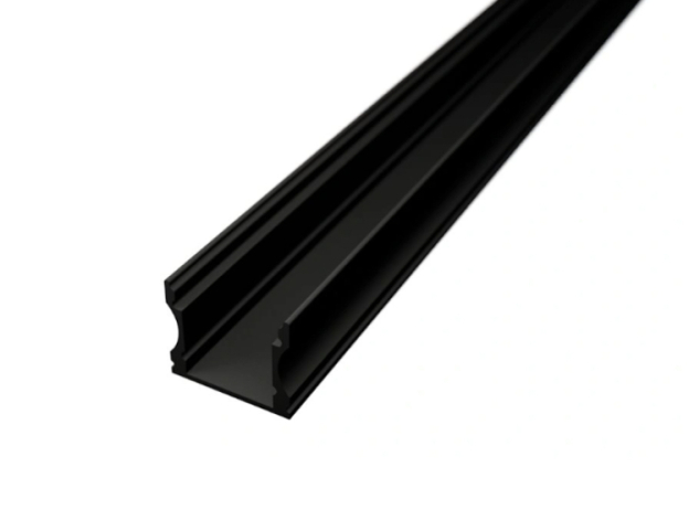 Ledprofiles 1 méteres fekete színű felületre szerelhető aluprofil LP102 