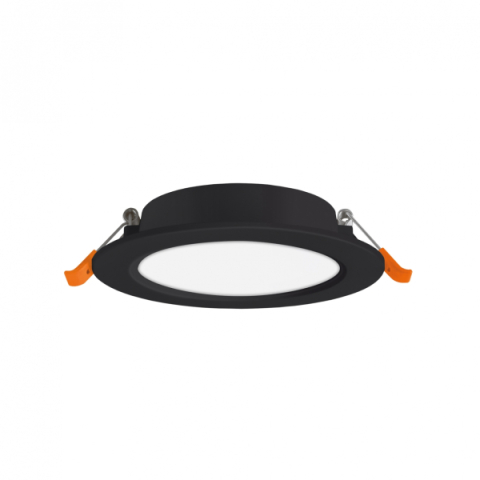 Videx 6 W-os süllyesztett natúr fehér, fekete színű kör alakú LED-es mennyezetlámpa