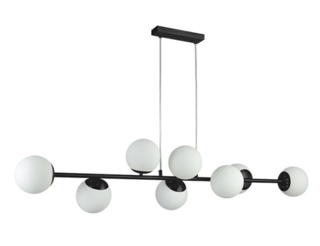 MasterLED Bali 120 cm-es fekete színű függesztett mennyezeti lámpa, E27-es ...