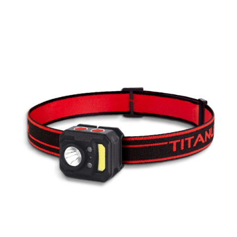 Videx TITANUM LED Fejlámpa újratölthető akkumulátorral, 250 lm, 6500K, TLF-H05