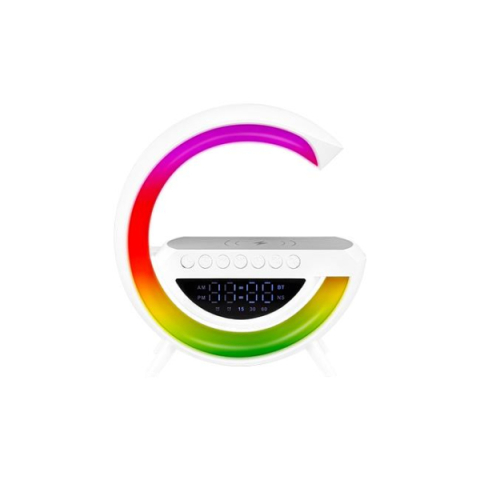 MasterLED QI 5W-os RGB, újratölthető asztali lámpa beépített vezeték nélküli telefontöltővel