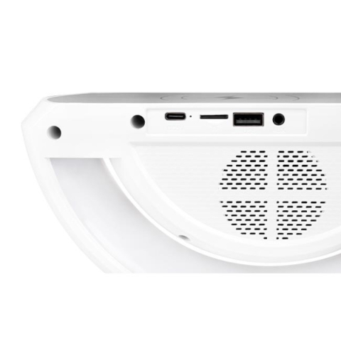 MasterLED QI 5W-os RGB, újratölthető asztali lámpa beépített vezeték nélküli telefontöltővel