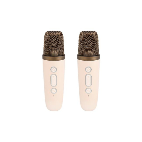 MasterLED Hordozható karaoke szett Bluetooth hangszóróval és 2 mikrofonnal