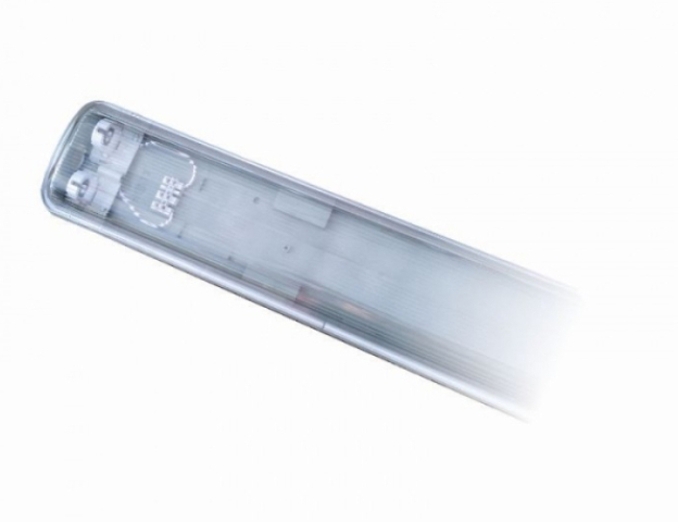 EcoLight 150 cm-es armatúra 2x18 W-os víztiszta fedéllel 