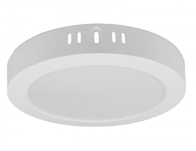 EcoLight 18W-os falon kívüli ledes mennyezetlámpa, natúr fehér kör alakú 