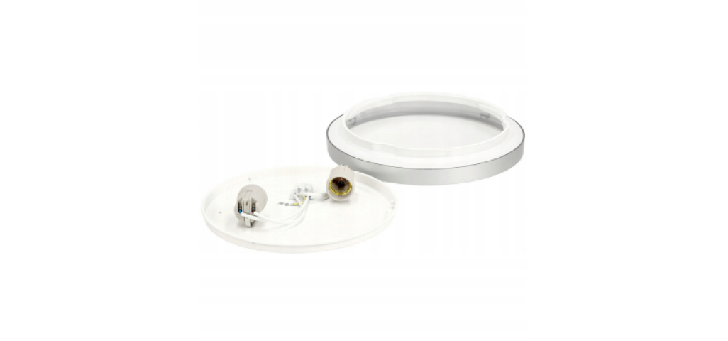 Berge Semo ezüst színű, kerek mennyezeti lámpa 2xE27-es foglalattal