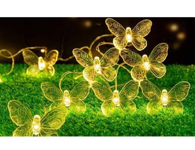 MasterLED Napelemes pillangó alakú girland 20 led 5,8 m 