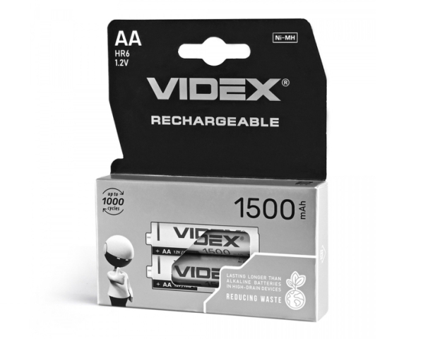 Videx HR6/AA 1500mAh újratölthető akkumlátor (darabár, min. rendelhető mennyiség 2 ...
