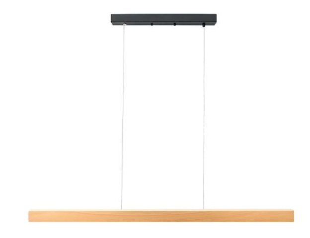 MasterLED Presto 30W-os, 120 cm-es fa anyagú függesztett mennyezeti lámpa 
